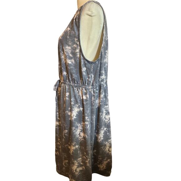 Bobeau A-Line Tie Dye Dress, Plus Size 1X - Picture 3 of 6